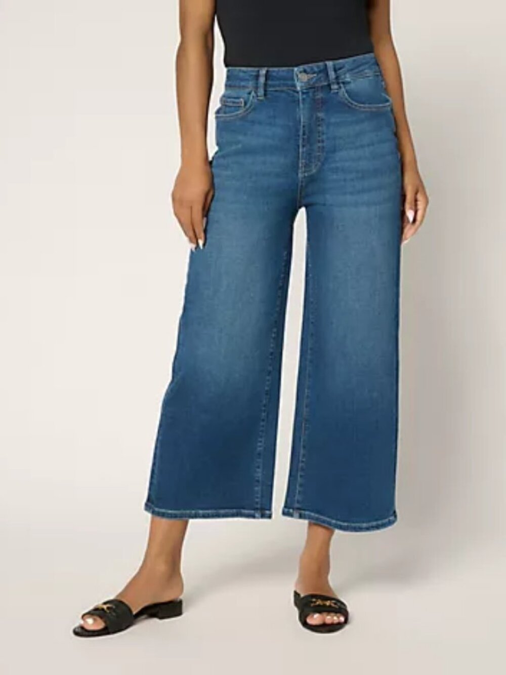 Warp & Weft Jet-Set PHL Slim Flare Ankle Jeans, medium Sz 8 a700712